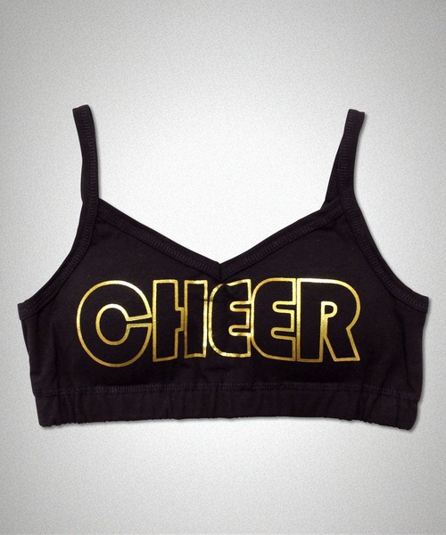 CHEER(チアー)の「箔プリントカップ付きブラトップ(その他トップス・レディース・ホワイト×ゴールド/ブラック×シルバー/ブラック×ゴールド・M/L/S)」の6枚目の写真