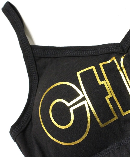 CHEER(チアー)の「箔プリントカップ付きブラトップ(その他トップス・レディース・ホワイト×ゴールド/ブラック×シルバー/ブラック×ゴールド・M/L/S)」の7枚目の写真
