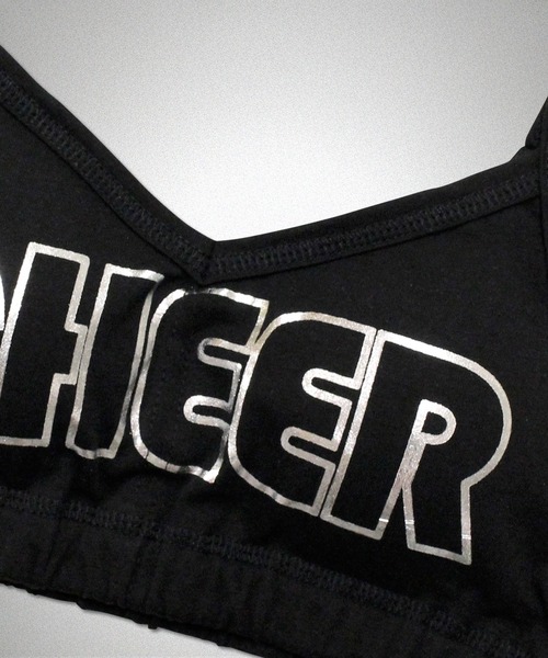 CHEER(チアー)の「箔プリントカップ付きブラトップ(その他トップス・レディース・ホワイト×ゴールド/ブラック×シルバー/ブラック×ゴールド・M/L/S)」の11枚目の写真