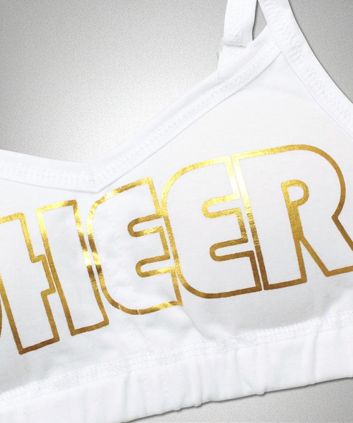 CHEER(チアー)の「箔プリントカップ付きブラトップ(その他トップス・レディース・ホワイト×ゴールド/ブラック×シルバー/ブラック×ゴールド・M/L/S)」の16枚目の写真