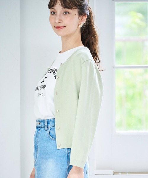 31 Sons de mode（トランテアン　ソン　ドゥ　モード）の「2025春夏新作 ロゴプリントＴシャツ（Tシャツ/カットソー・レディース・チャコールグレー/ホワイト・ﾌﾘ-）」の13枚目の写真