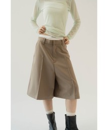 KnuthMarf layered half pants ブラック XS layered half pants(unisex)/black | KNUTH MARF