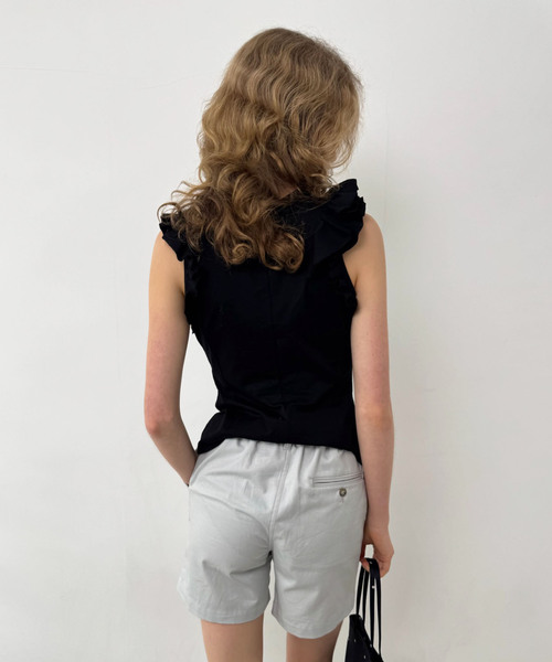 EDIT. FOR LULU（エディットフォールル）の「【naoki tomizuka for LULU】frill blouse tee（タンクトップ・レディース・ブラック/レッド・FREE）」の6枚目の写真