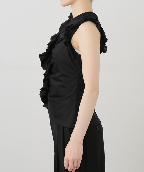 EDIT. FOR LULU（エディットフォールル）の「【naoki tomizuka for LULU】frill blouse tee（タンクトップ・レディース・ブラック/レッド・FREE）」の16枚目の写真