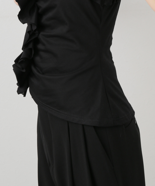 EDIT. FOR LULU（エディットフォールル）の「【naoki tomizuka for LULU】frill blouse tee（タンクトップ・レディース・ブラック/レッド・FREE）」の20枚目の写真