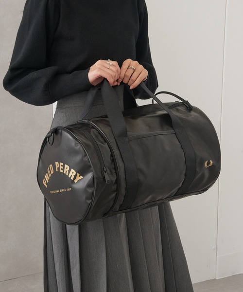 FRED PERRY（フレッドペリー）の「【FRED PERRY】TONAL CLASSIC BARREL BAG バレルバッグ ドラムバッグ 旅行 部活 ジム L7260（ショルダーバッグ・メンズ・ブラック/グリーン/バーガンディー/ネイビー・FREE）」の18枚目の写真