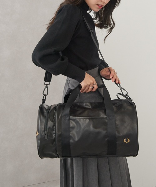 FRED PERRY（フレッドペリー）の「【FRED PERRY】TONAL CLASSIC BARREL BAG バレルバッグ ドラムバッグ 旅行 部活 ジム L7260（ショルダーバッグ・メンズ・ブラック/グリーン/バーガンディー/ネイビー・FREE）」の15枚目の写真