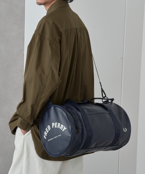 FRED PERRY】TONAL CLASSIC BARREL BAG バレルバッグ ドラムバッグ