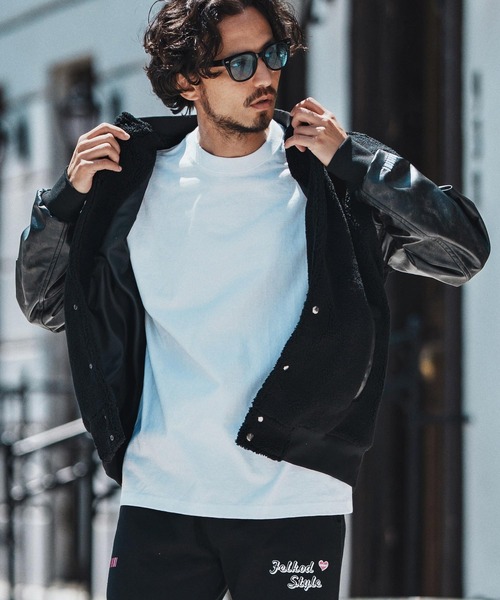 mj10791- Soft Boa Stadium Jumper スタジアムジャンパー（スタジャン