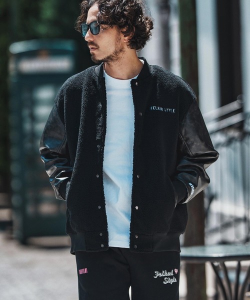 mj10791- Soft Boa Stadium Jumper スタジアムジャンパー（スタジャン