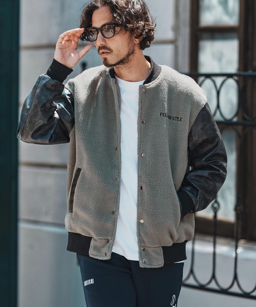 mj10791- Soft Boa Stadium Jumper スタジアムジャンパー（スタジャン