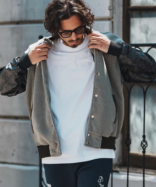 mj10791- Soft Boa Stadium Jumper スタジアムジャンパー（スタジャン