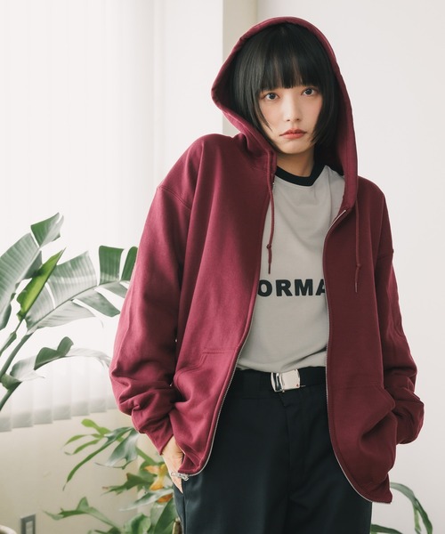 GILDAN（ギルダン）の「Gildan /ギルダン 8.0oz US規格 オーバーサイズ ジップパーカー 無地  裏起毛 ユニセックス フーディ（パーカー・メンズ・ホワイト/グリーン/ネイビー/パープル/オレンジ/ライトブルー/イエロー系その他/レッド/ブラック/グレー/ダークブラウン/グリーン系その他/ロイヤルブルー/マルーン・L/S/M/XL）」の13枚目の写真