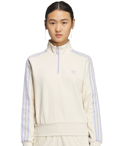 adidas CROP HALFZIP SWEAT / アディダス クロップ ハーブジップ スウェット
