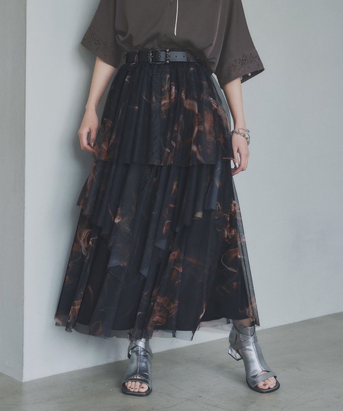 HARE（ハレ）の「SOULガラチュールスカート(HARE)（スカート・レディース・オレンジ/ブルー・FREE）」の19枚目の写真