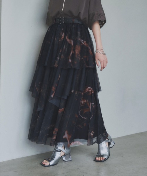 HARE（ハレ）の「SOULガラチュールスカート(HARE)（スカート・レディース・オレンジ/ブルー・FREE）」の18枚目の写真