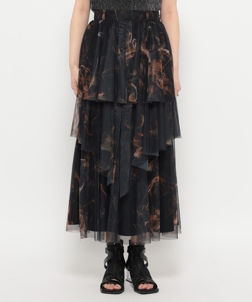 HARE（ハレ）の「SOULガラチュールスカート(HARE)（スカート・レディース・オレンジ/ブルー・FREE）」の13枚目の写真