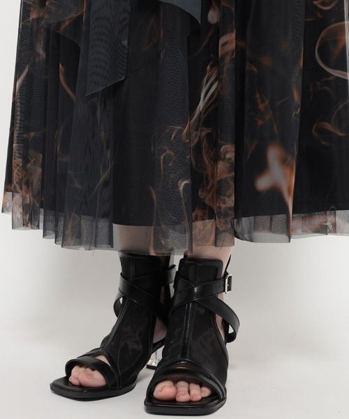 HARE（ハレ）の「SOULガラチュールスカート(HARE)（スカート・レディース・オレンジ/ブルー・FREE）」の8枚目の写真