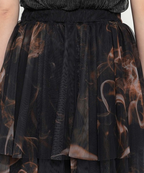 HARE（ハレ）の「SOULガラチュールスカート(HARE)（スカート・レディース・オレンジ/ブルー・FREE）」の6枚目の写真