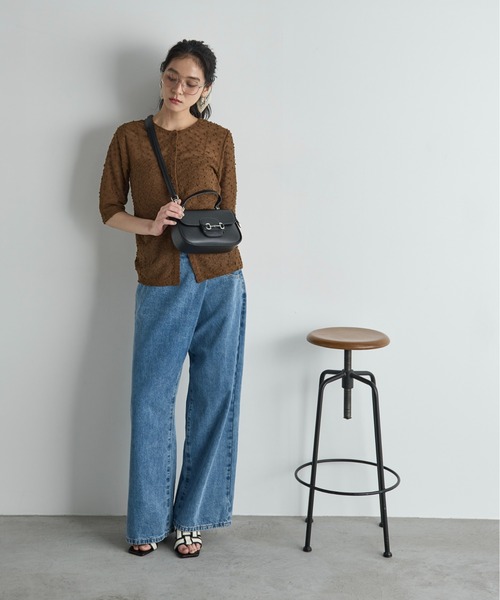 THE YOn(ザヨン)の「合皮ホースビットバックルスクエアバッグ(ショルダーバッグ・レディース・ブラック/ブラウン/グリーン・FREE)」の21枚目の写真