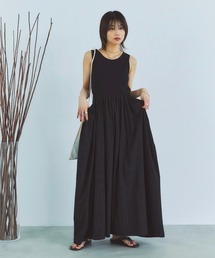 LIENCOEUR | ペタルリブドッキングワンピース(ワンピース)