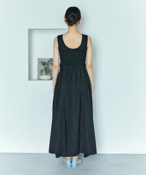 LIENCOEUR(リアンクール)の「ペタルリブドッキングワンピース(ワンピース・レディース・ホワイト/ブラック・FREE)」の14枚目の写真