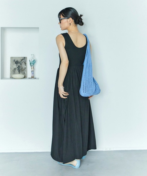 LIENCOEUR(リアンクール)の「ペタルリブドッキングワンピース(ワンピース・レディース・ホワイト/ブラック・FREE)」の19枚目の写真