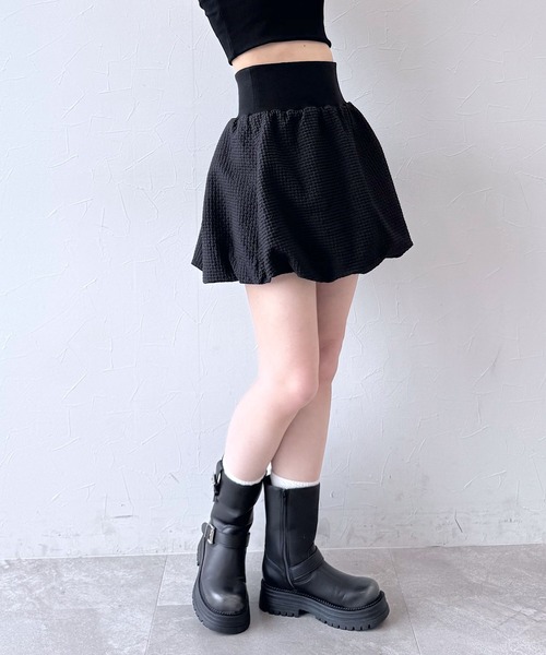 PAGEBOY(ページボーイ)の「バルーンミニスカート(スカート・レディース・ホワイト/ブラック・FREE)」の6枚目の写真