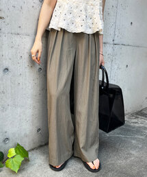 DouDou | シャンブレータックワイドパンツ(その他パンツ)