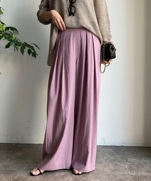シャンブレータックワイドパンツ