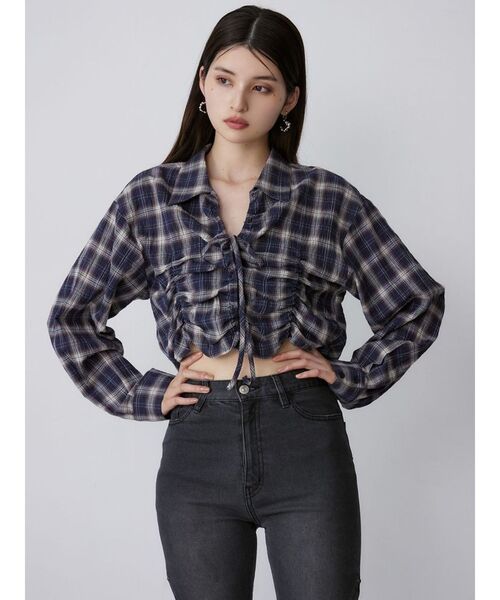 セール】2WAYギャザーシャツ（シャツ/ブラウス）｜MURUA（ムルーア）の