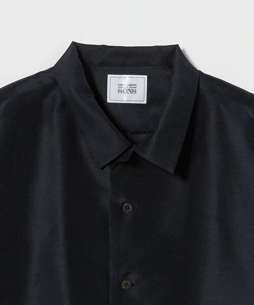 UNITED ARROWS & SONS ショートスリーブシャツ UNITED ARROWS & SONS by MASAKI KAWASE＞ N/P HALF ZIP SS