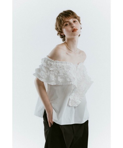 新品タグ付きknuthmarf 2way off shoulder blouse 2way off shoulder blouse/3color | KNUTH MARF