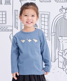 やわらか長袖Tシャツ（スケートしろくま）