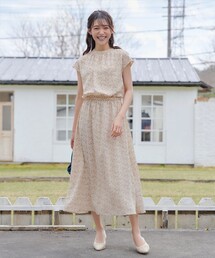 ワンピース（ホワイト/白色系・花柄・ボタニカル柄）ファッション通販