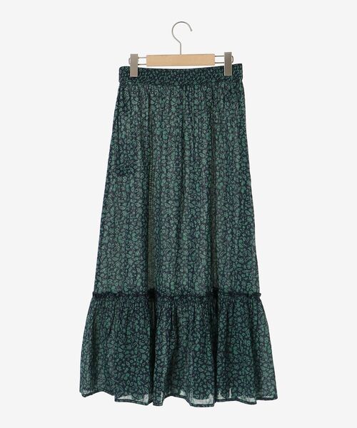 le.coeur blanc（ルクールブラン）の「《手洗い可能》フラワープリントティアードスカート（スカート・レディース・ホワイト系その他/グリーン系その他・38）」の21枚目の写真