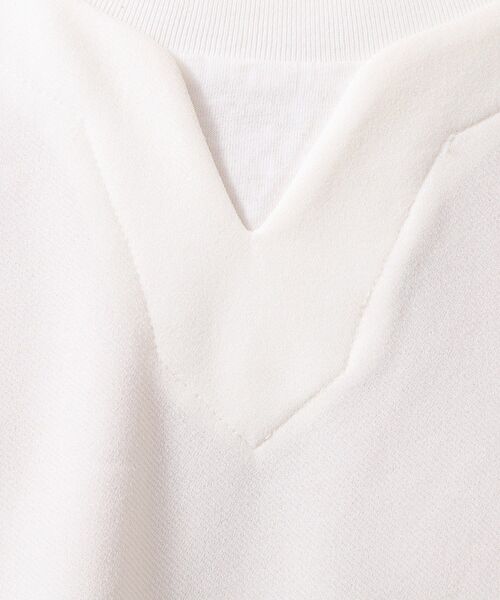 THE SHOP TK (ザ ショップ ティーケー )の「ツイルキーネック 半袖Tシャツ 接触冷感/洗濯機OK(Tシャツ/カットソー・メンズ・オフホワイト/ネイビー/ライトグレー/モスグリーン・02/03/04)」の21枚目の写真