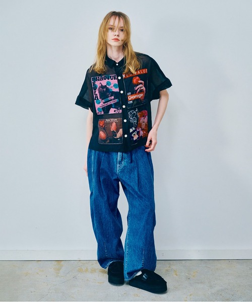 RNA(アールエヌエー)の「R4384 ウェーブシームパンツ(デニムパンツ・レディース・ブルー系その他・MEDIUM)」の14枚目の写真
