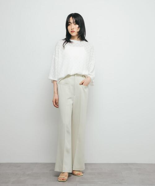 KBF（ケイビーエフ）の「『2サイズ展開』スリムフレアパンツ（その他パンツ・レディース・ブラウン/ライトベージュ/ブラック・36/38）」の7枚目の写真