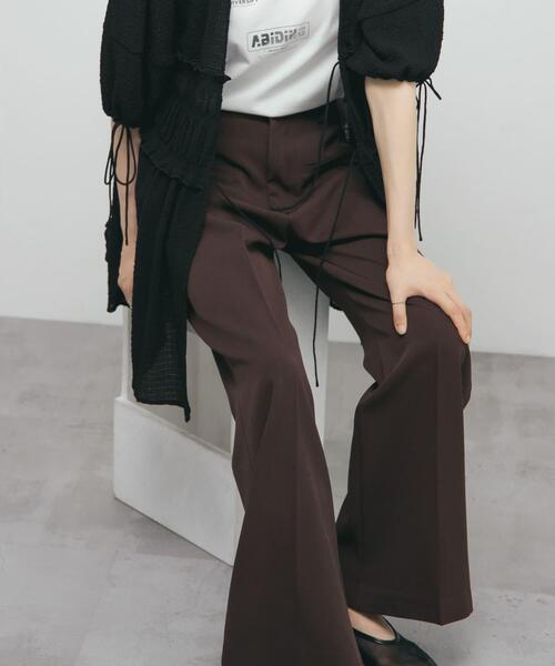 KBF（ケイビーエフ）の「『2サイズ展開』スリムフレアパンツ（その他パンツ・レディース・ブラウン/ライトベージュ/ブラック・36/38）」の19枚目の写真