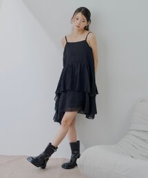 ワンピース（ブラック/黒色系・ショート・ミニ丈）ファッション