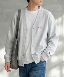 【Healthknit】Classic Sweat V-neck cardigan L/S / Vネック スウェット カーディガン