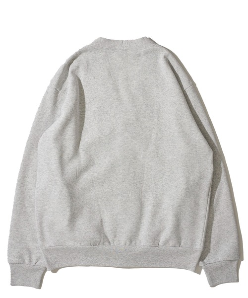 Healthknit（ヘルスニット）の「【Healthknit】Classic Sweat V-neck cardigan L/S / Vネック スウェット カーディガン（カーディガン/ボレロ・メンズ・チャコールグレー/ネイビー/グレー/マルーン/ブラック・MEDIUM/LARGE/X-LARGE）」の9枚目の写真