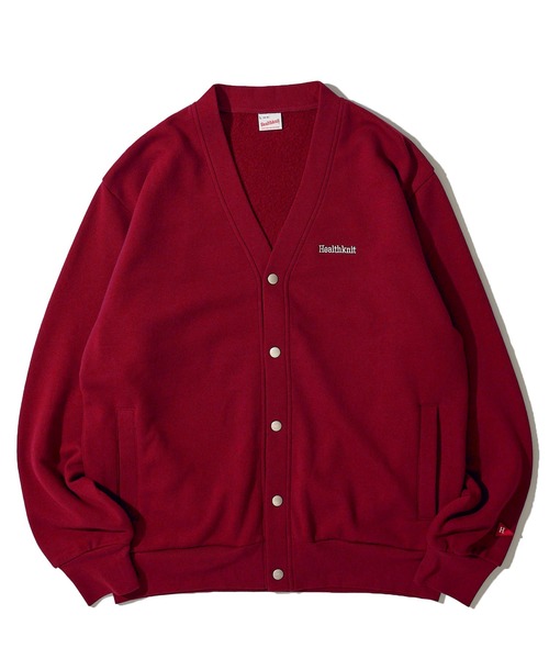 Healthknit（ヘルスニット）の「【Healthknit】Classic Sweat V-neck cardigan L/S / Vネック スウェット カーディガン（カーディガン/ボレロ・メンズ・チャコールグレー/ネイビー/グレー/マルーン/ブラック・MEDIUM/LARGE/X-LARGE）」の14枚目の写真