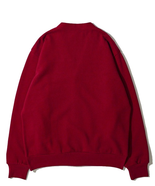 Healthknit（ヘルスニット）の「【Healthknit】Classic Sweat V-neck cardigan L/S / Vネック スウェット カーディガン（カーディガン/ボレロ・メンズ・チャコールグレー/ネイビー/グレー/マルーン/ブラック・MEDIUM/LARGE/X-LARGE）」の15枚目の写真