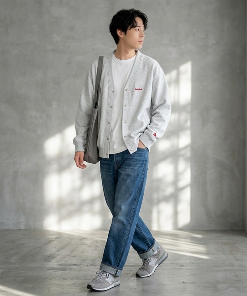 Healthknit（ヘルスニット）の「【Healthknit】Classic Sweat V-neck cardigan L/S / Vネック スウェット カーディガン（カーディガン/ボレロ・メンズ・チャコールグレー/ネイビー/グレー/マルーン/ブラック・MEDIUM/LARGE/X-LARGE）」の22枚目の写真