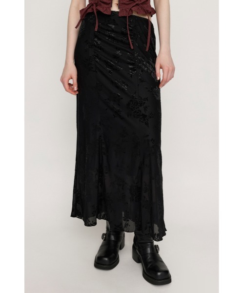 スカート malamute ajisai flower flare skirt malamute ajisai flower flare skirt