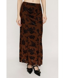 SLY | SHEER FLOWER FLARE SK シアー フラワー フレアスカート 夏服 秋服(スカート)