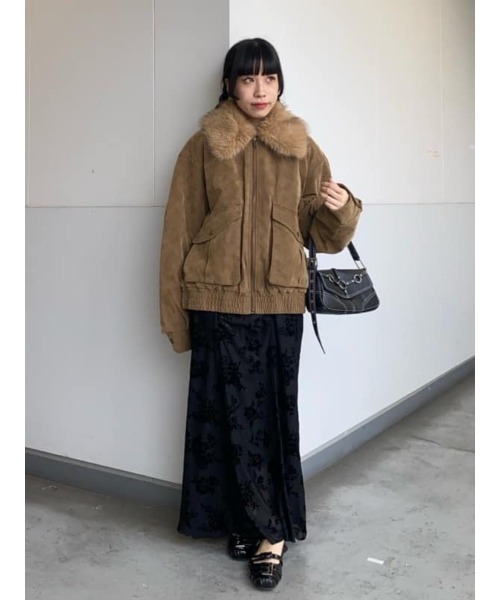 SLY(スライ)の「SHEER FLOWER FLARE SK シアー フラワー フレアスカート 夏服 秋服(スカート・レディース・ブラック系その他2/ブラウン系その他2・1/2)」の16枚目の写真