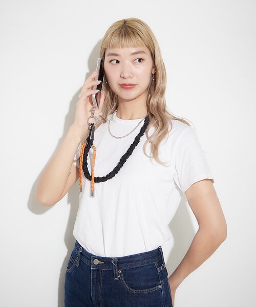 BIRTHDAY BAR(バースデイバー)の「【BEAURE ビュレ】ナイロンギャザーモバイルストラップショルダー(スマホグッズ・レディース・パープル/ブラック/ホワイト・0)」の7枚目の写真